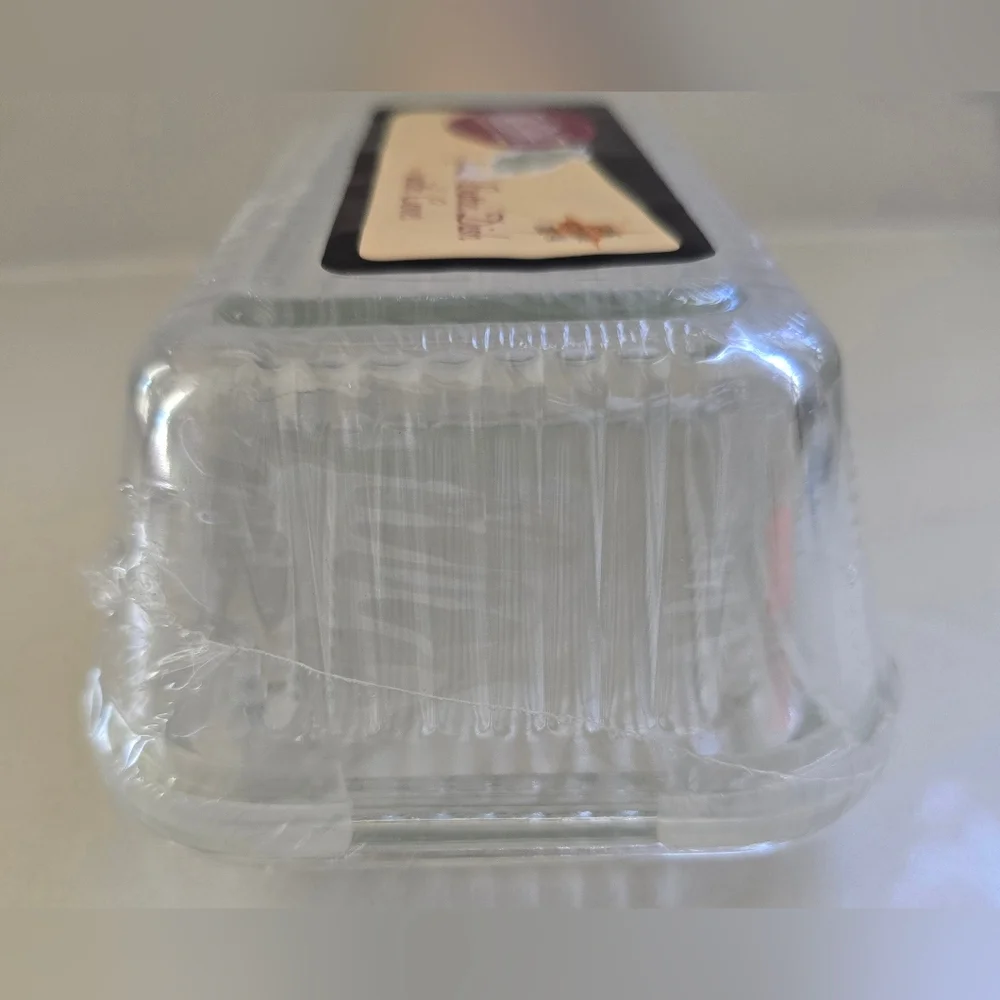 Table Craft Restaurant Class For The Home Ribbed Glass Butter‎ Dish - Picture 3 of 5